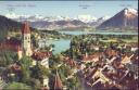 Postkarte - Thun und die Alpen