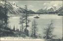 Postkarte - Der Silsersee vom Larethügel bei Sils Maria gesehen