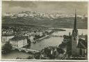 Zürich und die Alpen - Foto-AK Grossformat