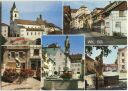 Postkarte - Wil - Brunnen - Kirche