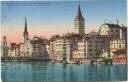 Postkarte - Zürich - Schipfe uns St. Peterskirche