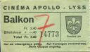 Cinema Apollo Lyss - Balkon - Kinokarte