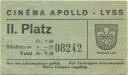 Cinema Apollo Lyss - II. Platz - Kinokarte