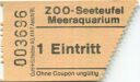 Zoo Seeteufel Studen Biel - Meeraquarium - Eintrittskarte