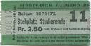 Eisstadion Allmend Bern - Saison 1971/72 Stehplatz