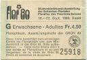 Basel - Grün 80 - flor 80 - Eintrittskarte