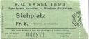 Basel - F.C. Basel 1893 - Sportplatz Landhof - Stadion St. Jakob - Eintrittskarte