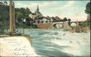 Postkarte - Laufenburg Baden - Brücke mit Stromschnellen
