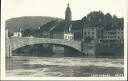 Laufenburg - Rheinbrücke - Hotel Solbad - Foto-AK