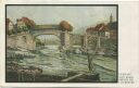Postkarte - Laufenburg Liebmann Alte Rheinbrücke