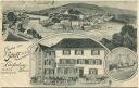 Postkarte - Laufenburg - Gasthaus Schiff Besitzer Paul Bärle