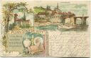 Postkarte - Klein-Laufenburg 1900