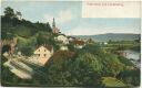 Postkarte - Panorama von Laufenburg mit Rappenstein-Tunnel