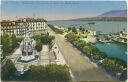 Postkarte - Genf Geneve - Monument Brunswick et Quai du Mont-Blanc