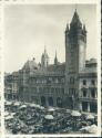 Basel - Rathaus - Markt - Foto-AK Grossformat