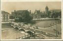 Zürich - Bahnhof - Landesmuseum - Strassenbahn - Foto-AK