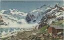 Postkarte - Bovalhütte mit Piz Bernina