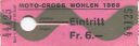 Moto-Cross Wohlen 1968 - Eintrittskarte