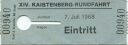 XIV. Kaistenberg-Rundfahrt 1968 - Eintrittskarte