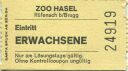 Zoo Hasel Rüfenach bei Brugg - Eintrittskarte