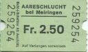 Aareschlucht bei Meiringen - Eintrittskarte