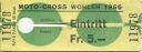 Moto-Cross Wohlen 1966 - Eintrittskarte