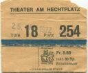 Theater am Hechtplatz 1972 - Eintrittskarte