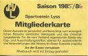 Sportverein Lyss - Mitgliederkarte Saison