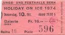 Ausstellungs- und Festhalle Bern - Holiday on Ice 1974 - Eintrittskarte