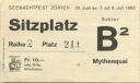 Seenachtfest Zürich 1962 - Eintrittskarte