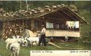 Postkarte - Sennhütte im Gebirge