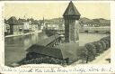 Ansichtskarte - Luzern - Kapellbrücke und Wasserthurm