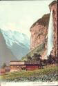 Lauterbrunnen mit Staubbach ca. 1905 - Postkarte