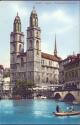 Zürich - Grossmünsterkirche - Postkarte