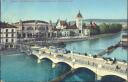 Postkarte - Zürich - Bahnhofbrücke - Hauptbahnhof und Landesmuseum