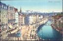 Postkarte - Zürich - Limmatquai - Strassenbahn 