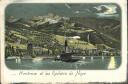 Postkarte - Montreux e les Rochers de Naye - Mondscheinkarte