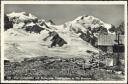 Diavolezzahütte mit Bellavista - Crast'agüzza und Piz Bernina - Foto-AK