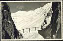 Strelaweg - Felsenweg beim Strelapass mit Blick gegen Hauptertäli und Weissfluhjoch - Foto-AK