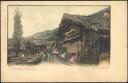 Postkarte - Rue a Leysin ca. 1900