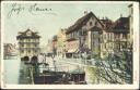 Postkarte - Zürich - Rathausquai