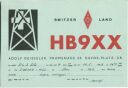 QSL - Funkkarte - HB9XX