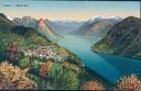 Postkarte - Lugano - Monte Bre