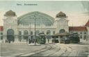 Postkarte - Basel - Bundesbahnhof - Strassenbahn - Tram