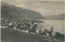 Postkarte - Montreux et la Dent du Midi