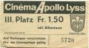 Cinema Apollo Lyss - III. Platz - Kinokarte