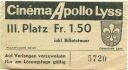 Cinema Apollo Lyss - III. Platz - Kinokarte
