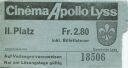 Cinema Apollo Lyss - II. Platz - Kinokarte