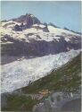 Le glacier du Rhone - Postauto - AK Grossformat