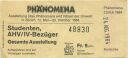 Zürich - Phänomena - Eintrittskarte 1984